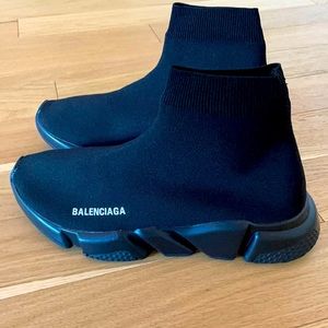BALENCIAGA Speed LT logo-print knit high-top